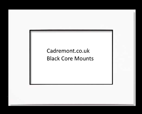 Black core picture mounts - photo mounts